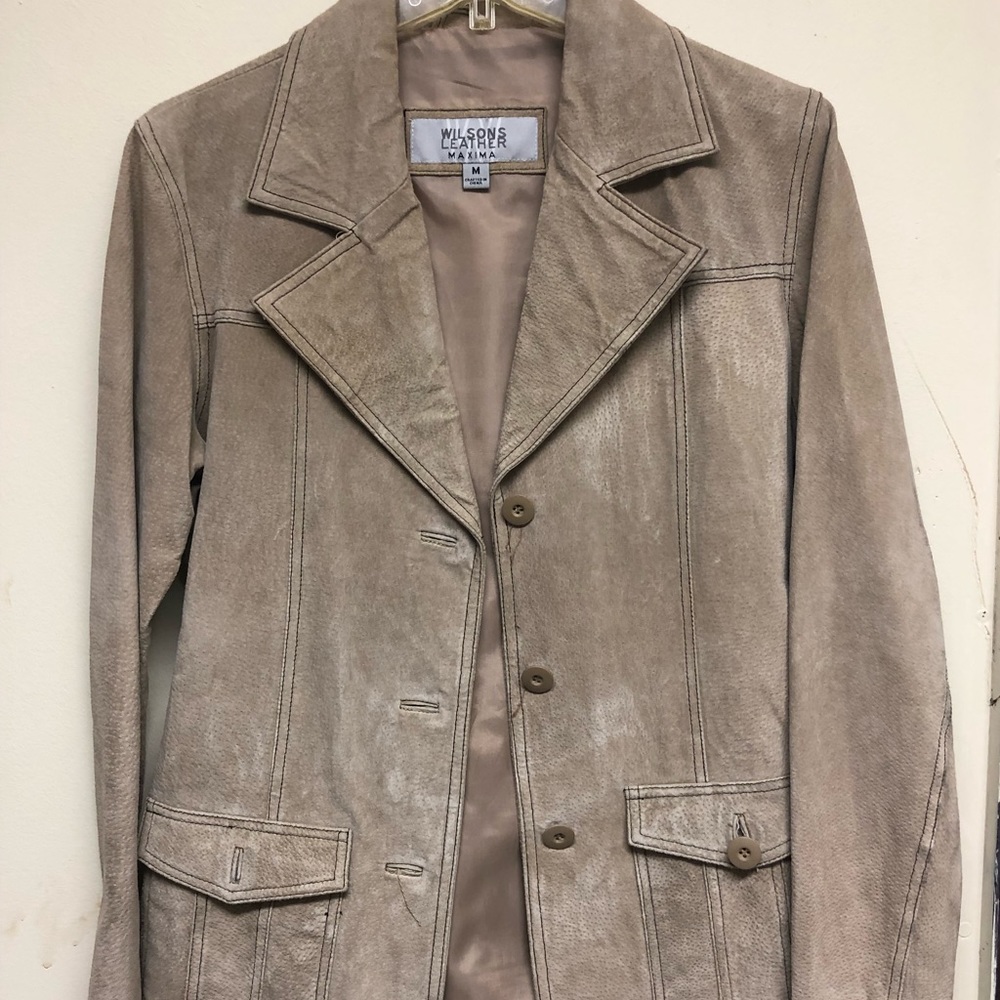 *SOLD*Wilson Leather Maxima Suede Tie Jacket - Picture 2 of 5